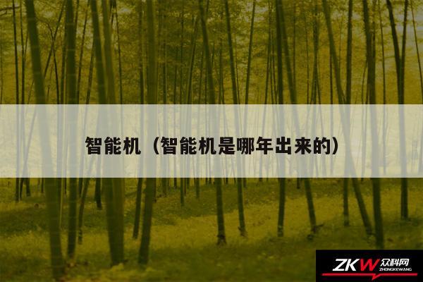 智能机（智能机是哪年出来的）