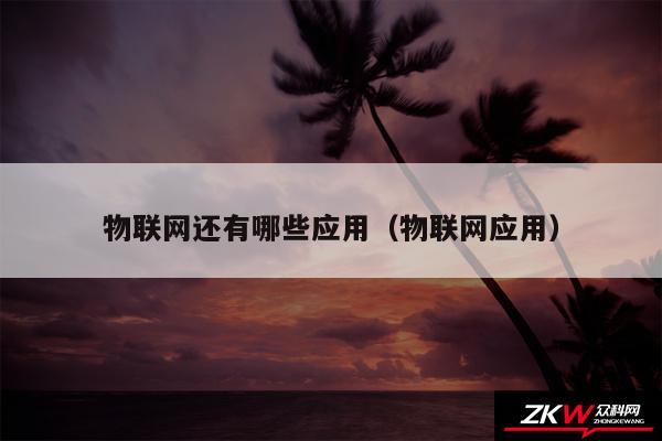 物联网还有哪些应用（物联网应用）