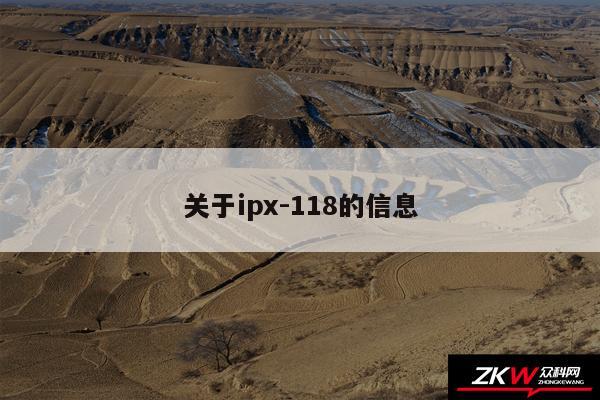 关于ipx-118的信息
