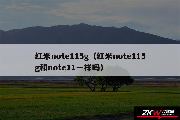 红米note115g（红米note115g和note11一样吗）