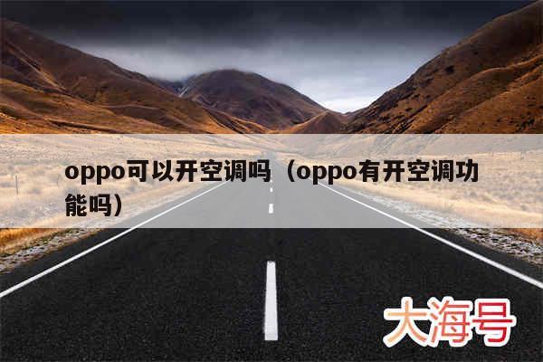 oppo可以开空调吗（oppo有开空调功能吗）