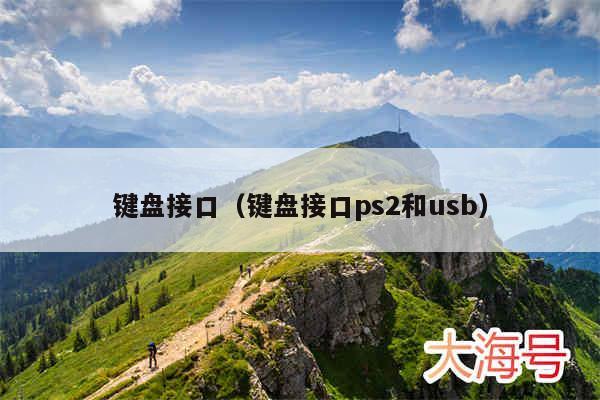 键盘接口（键盘接口ps2和usb）