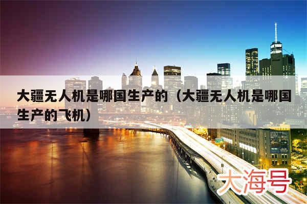大疆无人机是哪国生产的（大疆无人机是哪国生产的飞机）