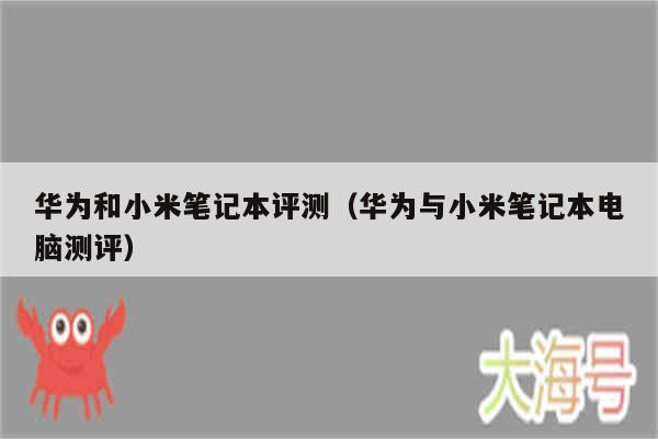华为和小米笔记本评测（华为与小米笔记本电脑测评）