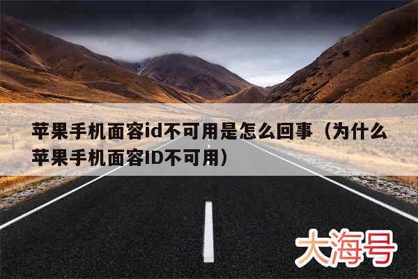 苹果手机面容id不可用是怎么回事（为什么苹果手机面容ID不可用）