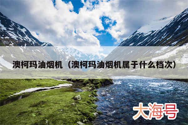 澳柯玛油烟机（澳柯玛油烟机属于什么档次）