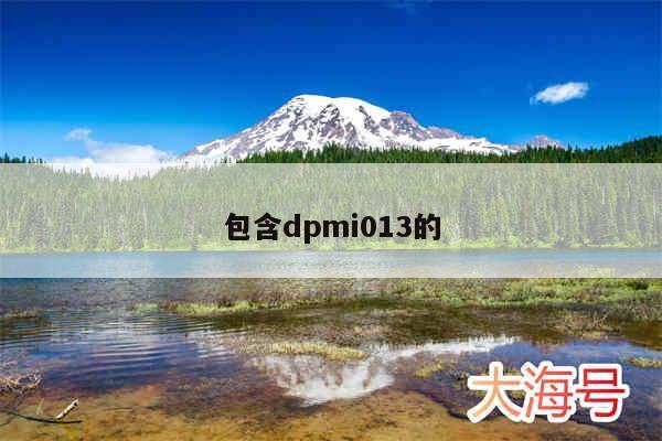 包含dpmi013的

