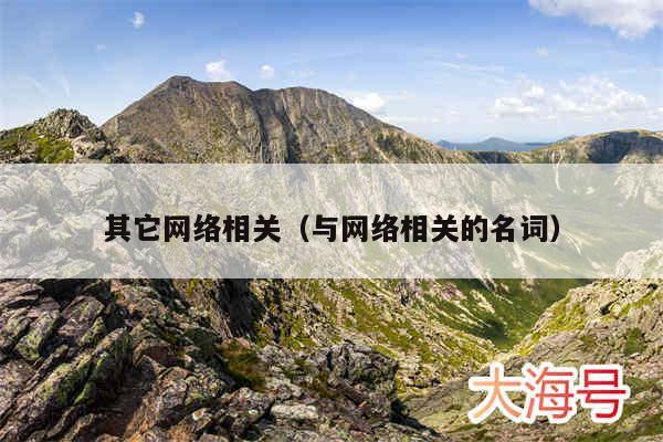 其它网络相关（与网络相关的名词）