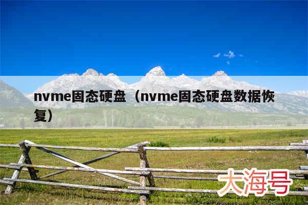 nvme固态硬盘（nvme固态硬盘数据恢复）