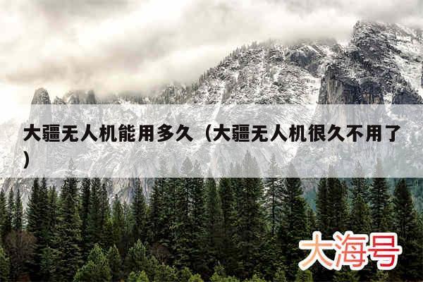 大疆无人机能用多久（大疆无人机很久不用了）