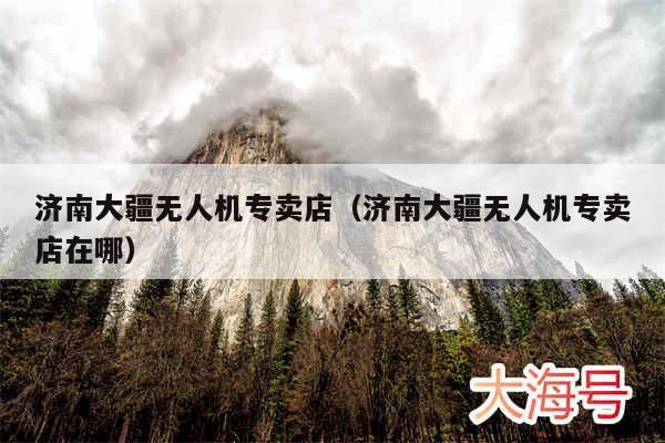 济南大疆无人机专卖店（济南大疆无人机专卖店在哪）