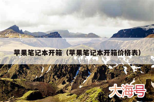 苹果笔记本开箱（苹果笔记本开箱价格表）