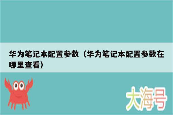 华为笔记本配置参数（华为笔记本配置参数在哪里查看）