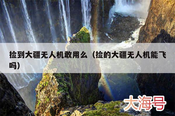 捡到大疆无人机敢用么（捡的大疆无人机能飞吗）