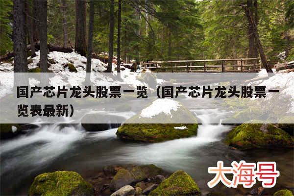 国产芯片龙头股票一览（国产芯片龙头股票一览表最新）