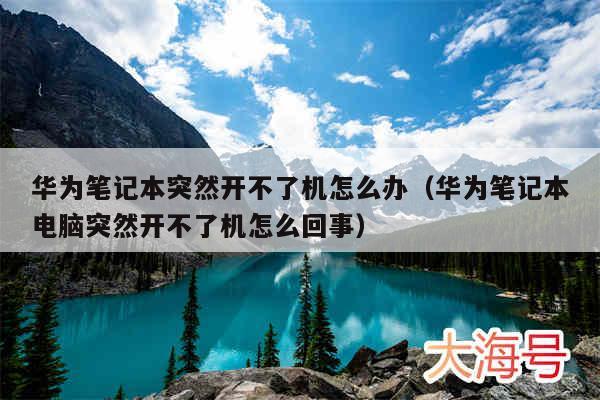华为笔记本突然开不了机怎么办（华为笔记本电脑突然开不了机怎么回事）