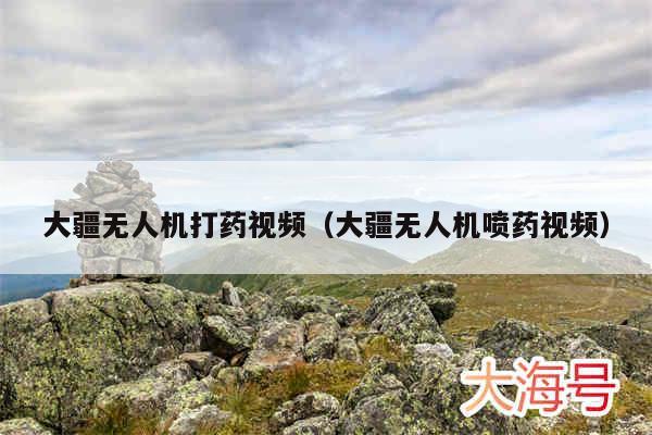 大疆无人机打药视频（大疆无人机喷药视频）