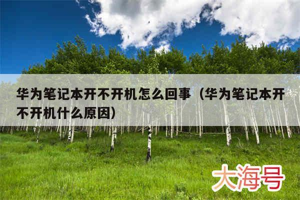 华为笔记本开不开机怎么回事（华为笔记本开不开机什么原因）