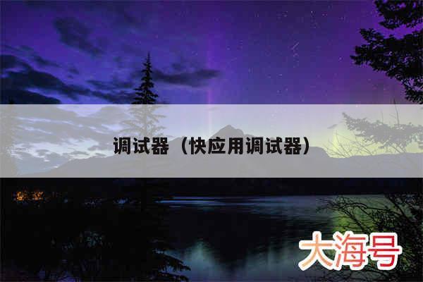 调试器（快应用调试器）