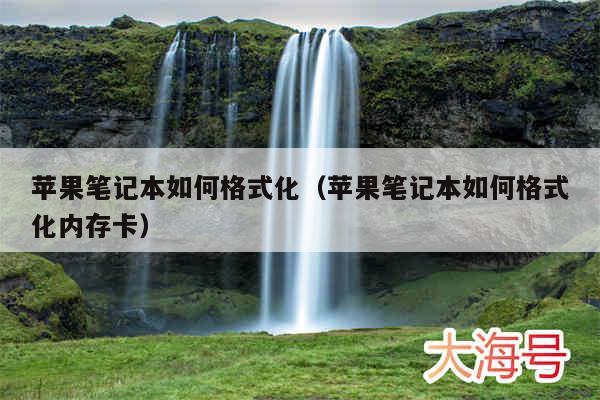 苹果笔记本如何格式化（苹果笔记本如何格式化内存卡）