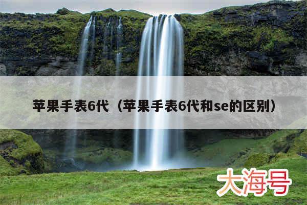 苹果手表6代（苹果手表6代和se的区别）