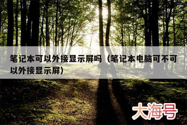 笔记本可以外接显示屏吗（笔记本电脑可不可以外接显示屏）