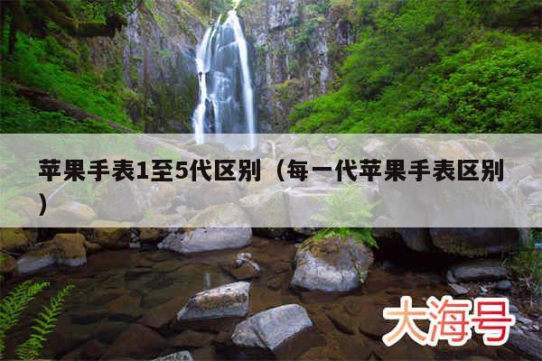 苹果手表1至5代区别（每一代苹果手表区别）