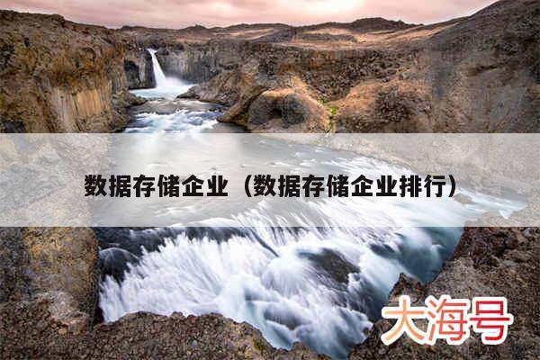 数据存储企业（数据存储企业排行）
