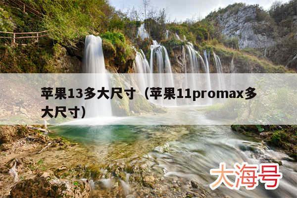 苹果13多大尺寸（苹果11promax多大尺寸）
