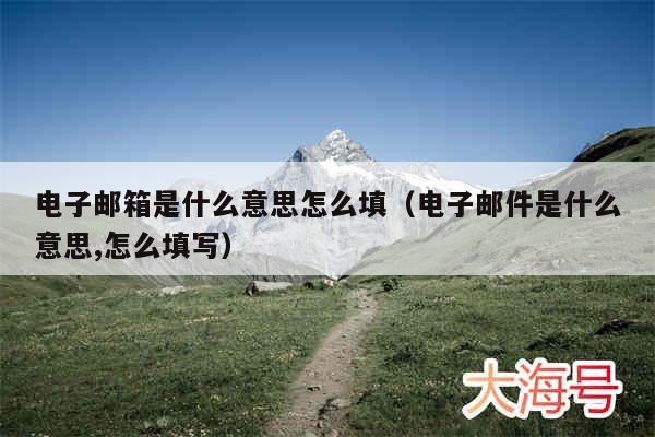 电子邮箱是什么意思怎么填（电子邮件是什么意思,怎么填写）