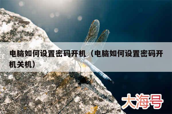 电脑如何设置密码开机（电脑如何设置密码开机关机）