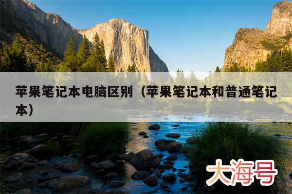 苹果笔记本电脑区别（苹果笔记本和普通笔记本）