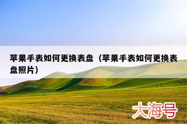 苹果手表如何更换表盘（苹果手表如何更换表盘照片）