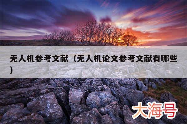 无人机参考文献（无人机论文参考文献有哪些）