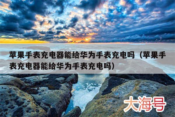苹果手表充电器能给华为手表充电吗(苹果手表充电器能给华为手表充电吗)