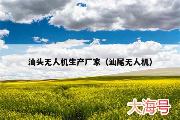 汕头无人机生产厂家(汕尾无人机)