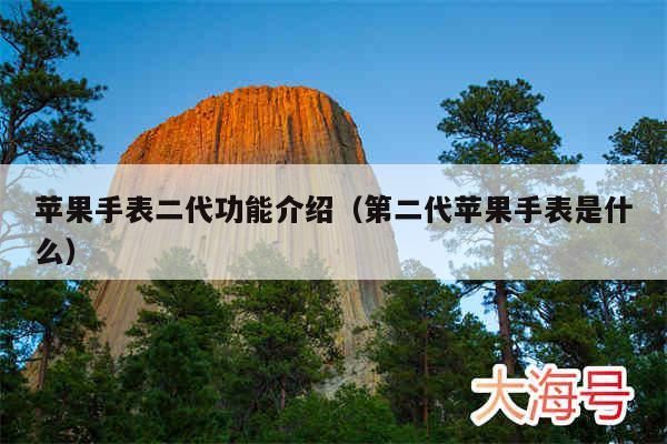 苹果手表二代功能介绍（第二代苹果手表是什么）