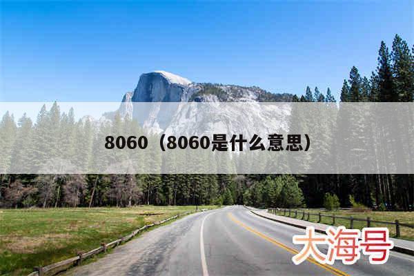 8060(8060是什么意思)
