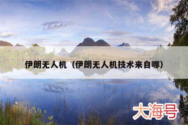 伊朗无人机(伊朗无人机技术来自哪)