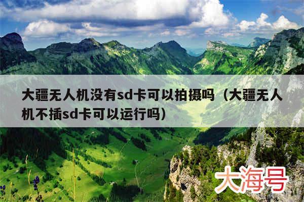 大疆无人机没有sd卡可以拍摄吗(大疆无人机不插sd卡可以运行吗)