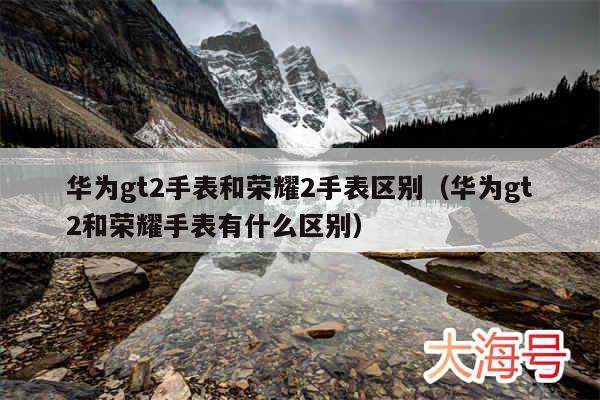 华为gt2手表和荣耀2手表区别(华为gt2和荣耀手表有什么区别)