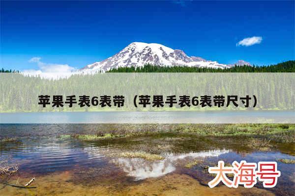 苹果手表6表带（苹果手表6表带尺寸）