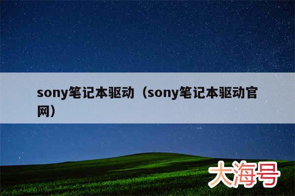 sony笔记本驱动(sony笔记本驱动官网)