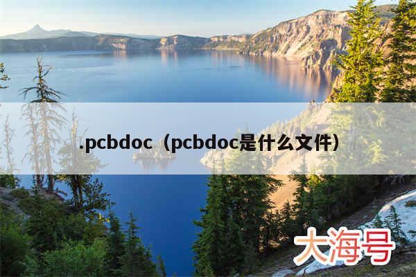 .pcbdoc(pcbdoc是什么文件)