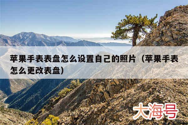 苹果手表表盘怎么设置自己的照片(苹果手表怎么更改表盘)
