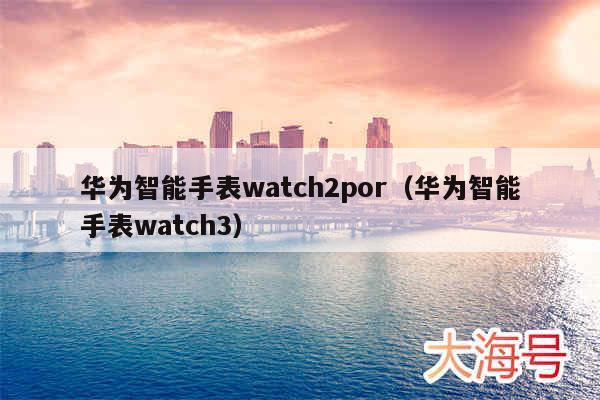 华为智能手表watch2por(华为智能手表watch3)