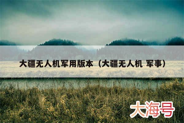 大疆无人机军用版本(大疆无人机 军事)