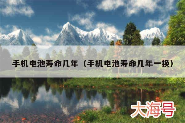 手机电池寿命几年(手机电池寿命几年一换)