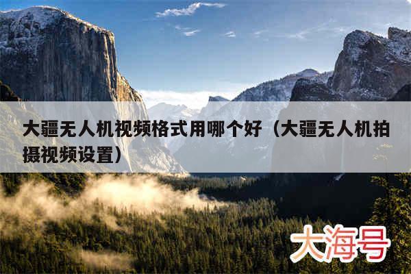 大疆无人机视频格式用哪个好(大疆无人机拍摄视频设置)