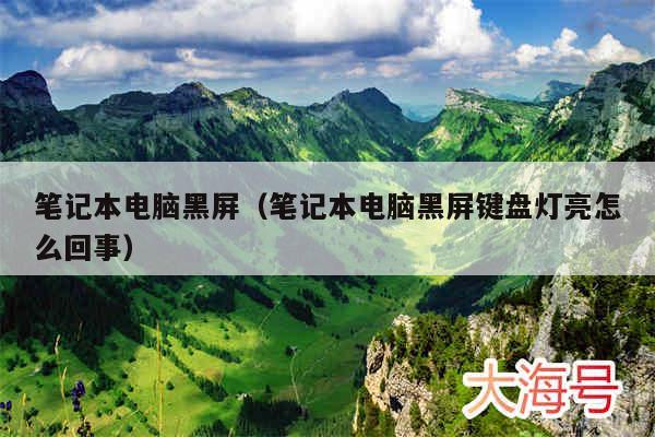笔记本电脑黑屏(笔记本电脑黑屏键盘灯亮怎么回事)